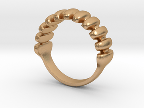 Rippled Pattern Lady's (Pre-engagement) Ring in Natural Bronze