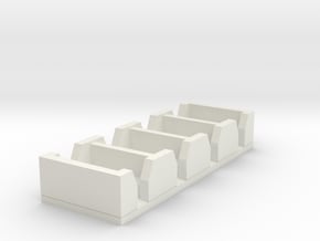 Wooden Railway Scale - Open-Topped Narrow Gauge Co in White Natural Versatile Plastic
