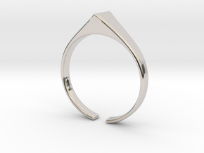 Langlifis ok heila ring in Rhodium Plated Brass