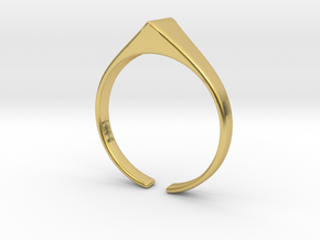 Langlifis ok heila ring in Polished Brass