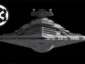 Imperial Allegiance battlecruiser/stardestoyer in Tan Fine Detail Plastic