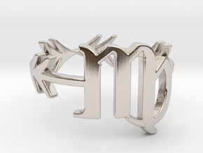 boho arrow minimalist virgo zodiac ring in Platinum: 5 / 49