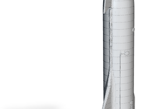 Starship MK1 w/ Panel & Fuel Lines in Tan Fine Detail Plastic