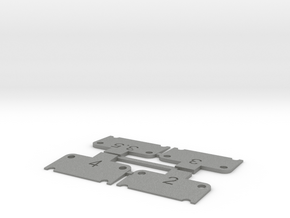 Traxxas-compatible Squat Shims 2-4 Degree Set in Gray PA12