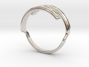 Women's - Gem (Ready) Ring #2 in Rhodium Plated Brass