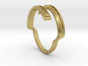 Women's - Gem (Ready) Ring #2 in Natural Brass