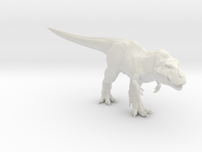 1/72 scale Tyrannosaurus Rex in White Natural Versatile Plastic
