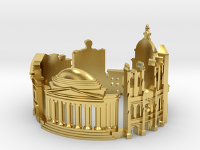 Washington Skyline - Cityscape Ring in Polished Brass: 6 / 51.5