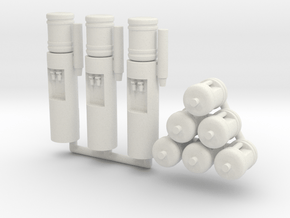 Bottled Water Dispenser Ver01. 1:43 Scale in White Natural Versatile Plastic