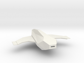 1/1000 Serpens Cruiser Main Body (part #2 for kit) in White Natural Versatile Plastic