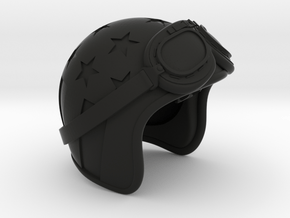 Easy Rider Skull (Helmet Only) Ring Box in Black Natural Versatile Plastic