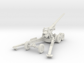 1/48 US 155mm Long Tom Cannon Open Fire Position in White Natural Versatile Plastic