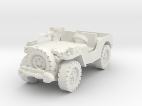 Airborne Jeep (recon) 1/87 in White Natural Versatile Plastic