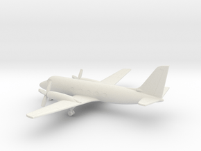 Grumman Gulfstream I (G-159) in White Natural Versatile Plastic: 6mm