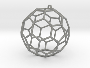fullerene bauble ornament in Gray PA12