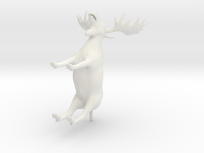 Moose reindeer in White Natural Versatile Plastic