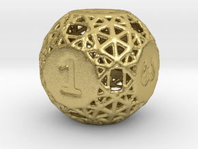A-die-is-cast in Natural Brass