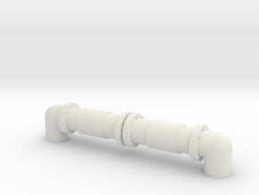 Industrial Pipeline 1/87 in White Natural Versatile Plastic