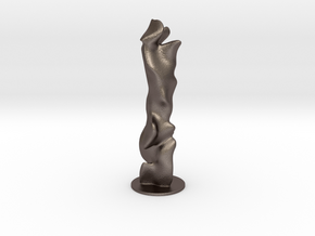 3D Generative Art - Color forest in Polished Bronzed-Silver Steel