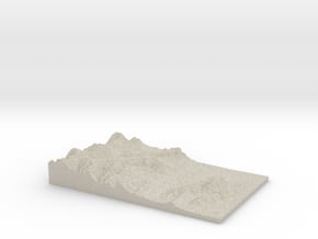 Model of Wellington in Natural Sandstone