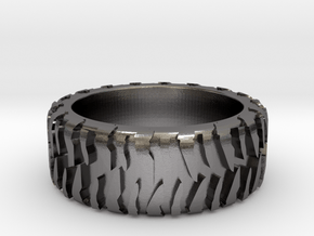 ASJTR-10010-10-Mud Tire in Polished Nickel Steel
