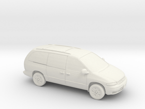1/87 1995-2000 Plymouth Grand Voyager in White Natural Versatile Plastic