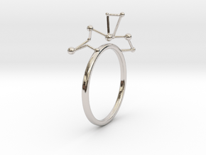 geometric minimalist star constellation ring in Platinum: 5 / 49