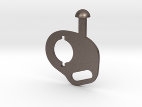 M4 sling mount in Polished Bronzed-Silver Steel