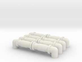 Industrial Pipeline (x4) 1/200 in White Natural Versatile Plastic
