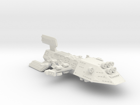 3125 Scale Kzinti Super Space Control Ship SRZ in White Natural Versatile Plastic