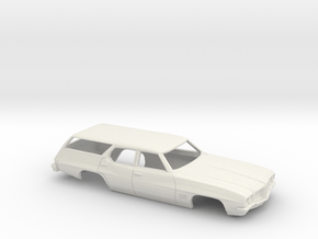 1,55 Inch Wheelb. 1968-72 Pontiac Le Mans Shell  in White Natural Versatile Plastic