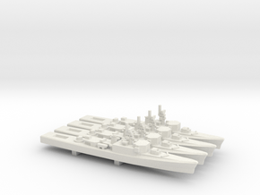 Mackenzie-class destroyer x 4, 1/1800 in White Natural Versatile Plastic