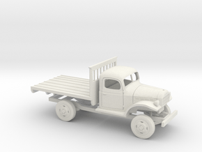 1/48 1945-50 Dodge Power Wagon Flat Bed in White Natural Versatile Plastic