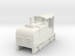 OO9 Cheap and Easy Early IC loco Ruston Proctor  in White Natural Versatile Plastic
