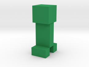 Minecraft[Creeper] in Green Processed Versatile Plastic