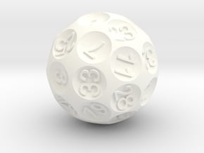 special D36 sphere dice in White Processed Versatile Plastic