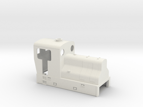 OO9 Cheap and easy Sentinel loco  in White Natural Versatile Plastic