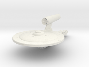 Federation Iowa class Destroyer  3.7" long in White Natural Versatile Plastic