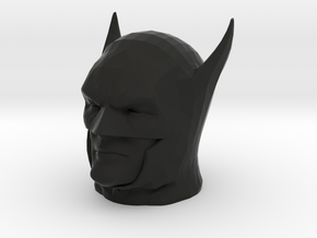 Batman Year One head in Black Natural Versatile Plastic