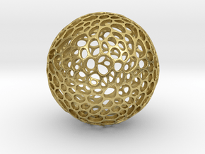 Voronoi sphere in Natural Brass