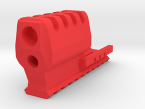 J.W. Frame Mounted Compensator for CZ75 P-7 Duty in Red Processed Versatile Plastic