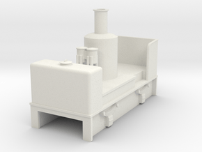 OO9 cheap and easy vertical boiler loco in White Natural Versatile Plastic