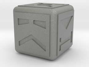 Cubebot Gaming Die in Gray PA12
