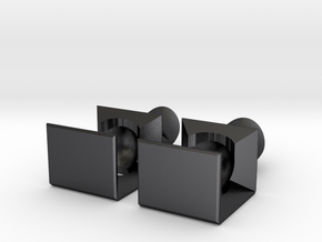 Ball Lock Puzzle in Polished and Bronzed Black Steel