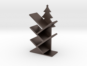bookshelves in Polished Bronzed-Silver Steel