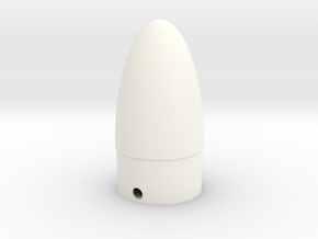 Classic estes-style nose cone BNC-50J (ellipse) in White Processed Versatile Plastic