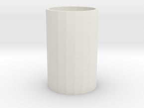 cup in White Natural Versatile Plastic