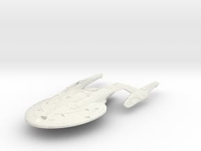 Federation Ancient class Cruiser V2 4.2" long in White Natural Versatile Plastic