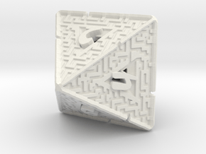 8 Sided Maze Die V2 in White Natural Versatile Plastic