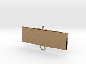 Fortune Frame (2.5" by .625") Chain - Single in Natural Brass